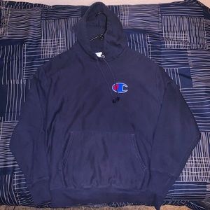 Champion Reverse Weave Logo Hoodie (XLarge)
